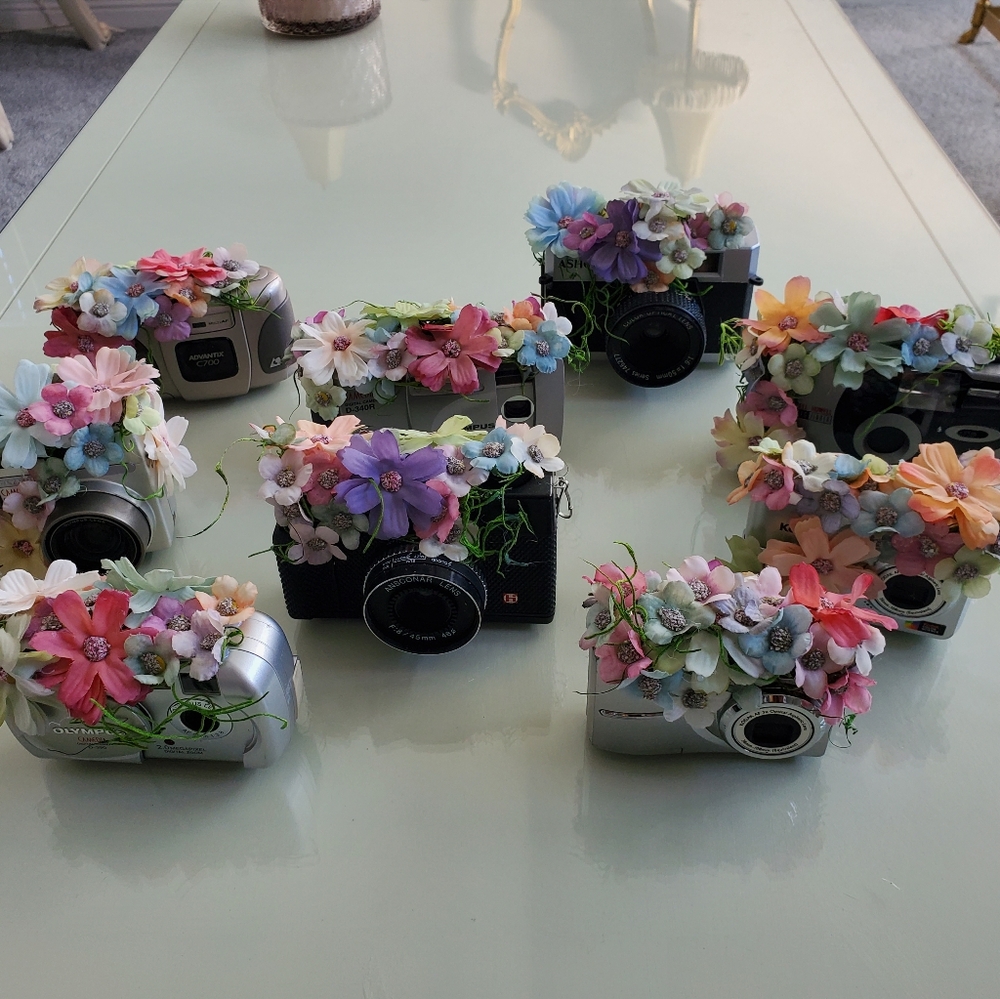 CAMERA CENTERPIECES for Photography, Travel, Adventure, Graduation or DECOR